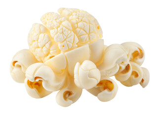 Intricately carved octopus sculpture on black background