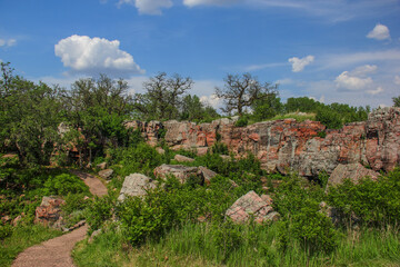 sioux quartzite rock at Pipestone National Monument