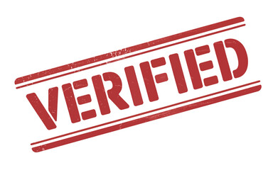 Red Verified Stamp Graphic for Certifications and Approvals