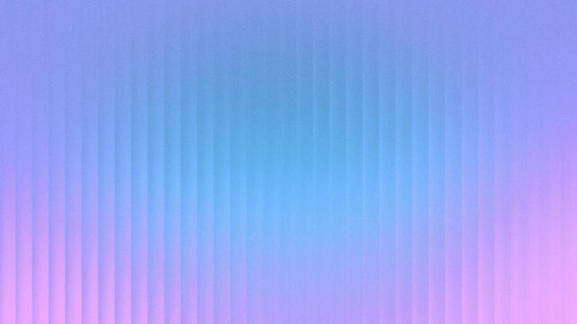 Fractal glass gradient in light blue, pastel pink, lilac, white. Abstract iridescent striped background. Corrugated, ribbed texture. Vertical lines pattern. Flow of refracted light. Loop animation