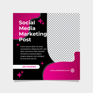 Modern Social Media Carousel Template Set for Business Marketing, Editable AI file