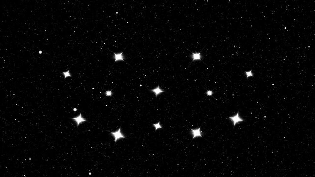 High quality twinkle star background animation with sparkling particle lights floating on a black night sky. twinkle star , captured in stunning for meditative, celestial or outer space themes. 4K