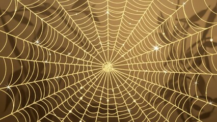 Obraz premium Spider Web Closeup with Intricate Details.