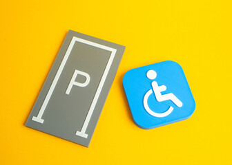 More parking spaces for people with disabilities. Inclusive urban planning concept, equal access and mobility rights. Social responsibility, convenience improvements and supportive infrastructure