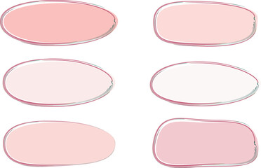 pastel pink colors ovals shapes backgrounds banners