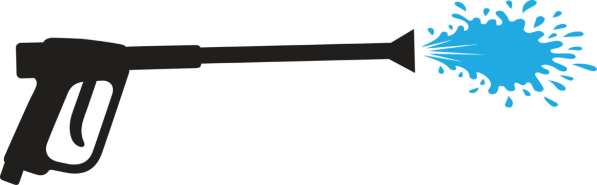 Pressure washing gun icon