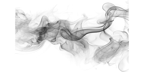 White smoke wisps black background Abstract ethereal vapor texture Dark mystical dramatic art graphic design elegant