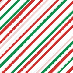 Obraz premium Diagonal stripes pattern with red green white lines