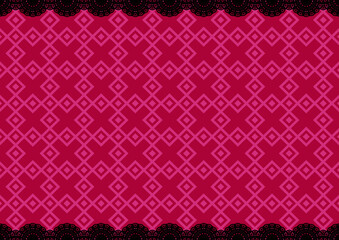 上下レース&times;幾何学模様②(ピンク)