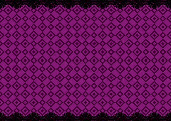 上下レース&times;幾何学模様③(紫色)