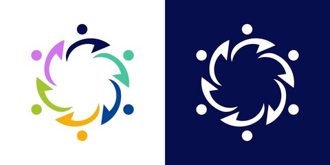 Fototapeta premium family logo vector