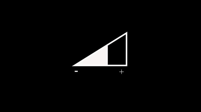 Volume up and down cycle animation. simple sound volume controller icon animation.