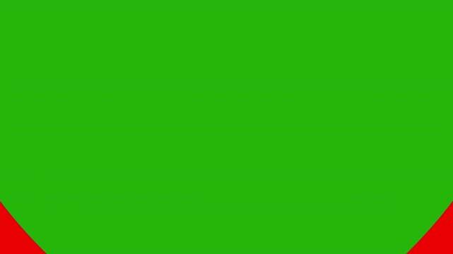 One red heart transition on transparent background and green screen, alpha channel and chroma key, 4k resolution, holiday greeting card for Valentine's Day