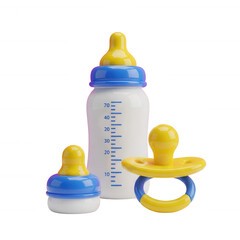 Baby bottle with pacifiers feeding infant care accessories