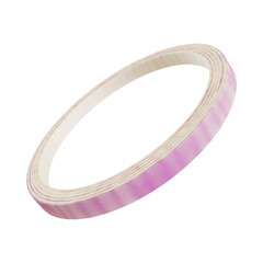 Onion Ring Isolated: A perfectly sliced red onion ring, a vibrant culinary component, is presented against a pure background, showcasing its intricate texture and freshness.