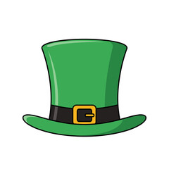 Green leprechaun hat with black belt for St. Patrick's Day decoration  
