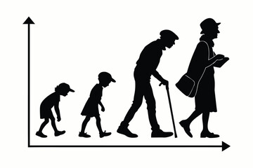 Obraz premium silhouettes of people working group of standing business people vector eps 10