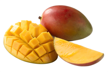 Vibrant Ripe Mangoes A Tropical Delight Showcasing Sweetness and Freshness