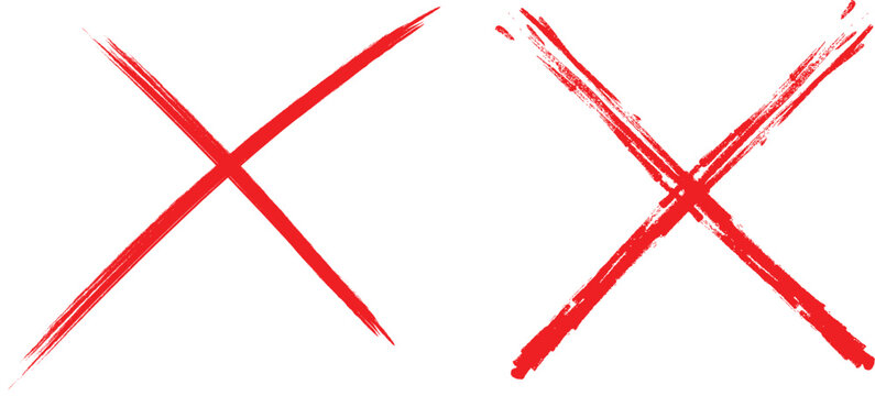 Red cross sign on transparent background, Red cross marker vector. Red cross marker isolated on white background