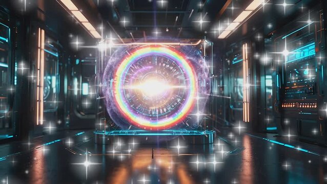 fantasy technology future progress, time machine in anime or cartoon graphics,