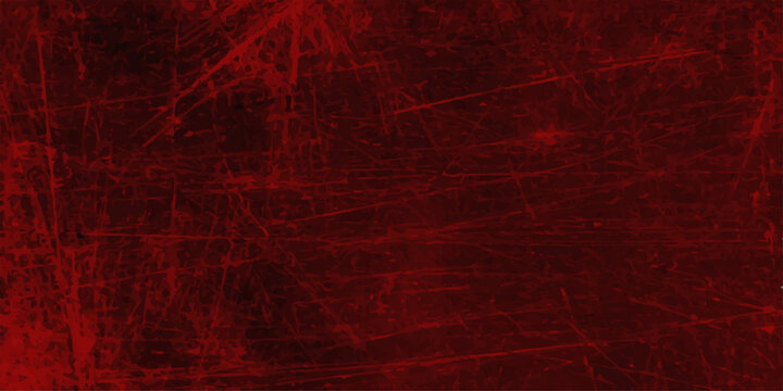 A dark red grunge abstract background features a textured vintage wall design with a grungy old paper pattern and dirty paint splatters on a deep crimson surface
