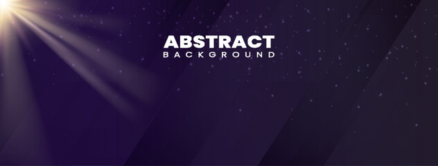Abstract Dark Space Background with Glowing Light Rays and Particles