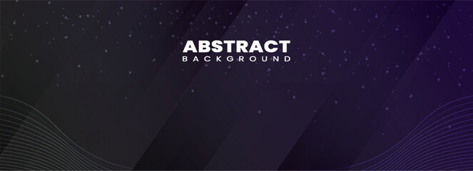 Dark Abstract Gradient Background with Subtle Wavy Lines and Stars
