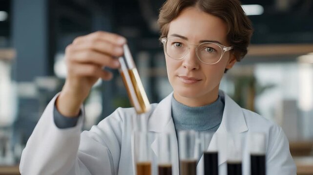 A cosmetic formulation lab blending skincare products under laminar flow protection, ensuring microbial safety and compliance with cosmetic manufacturing standards. cinematic color correction,