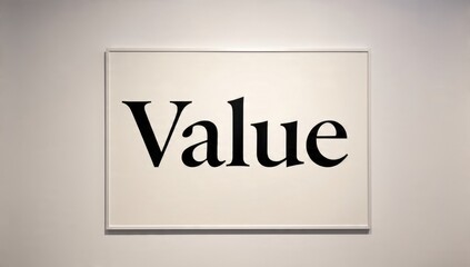 Value Art on a Wall