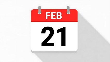 February twenty-one calendar day