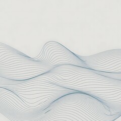 Soft Blue Wavy Lines Background | Abstract Minimalist Graphic
