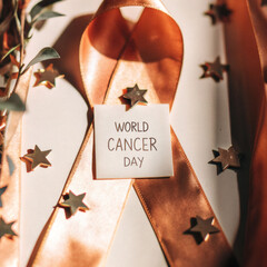 Illustration of February 4th World Cancer Day.