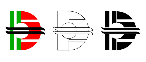 Dirham Symbol Vector &ndash; UAE Currency Icon Design