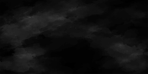 Dramatic dark smoke swirls against a black background like a moody storm cloud in an abstract night sky under an overcast nature weather scene