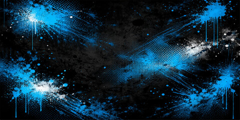 An abstract space background captures a glowing nebula and bright stars within a deep blue galaxy to create a fantasy night sky illustration of the dark cosmos universe © PAGLAA