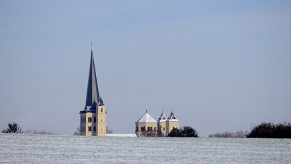 Die Abtei Brauweiler im Schnee