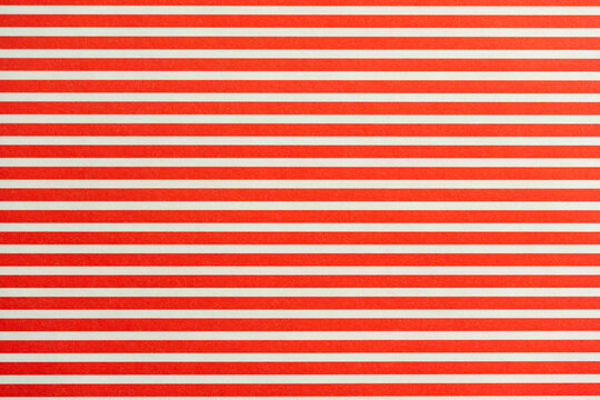 Classic Red and White Horizontal Stripes Pattern Seamless Background