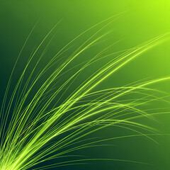 Obraz premium Vibrant digital abstract background with glowing green lines creating a futuristic design