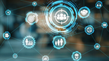 Concept of target group strategy optimizes digital marketing. This approach focuses on specific target group demographics, enhancing campaigns for effective reach and engagement. Gist