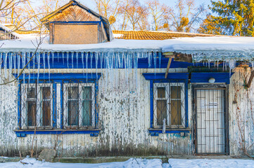 Osiedle Przyjaźń na Warszawskich Jelonkach Warszawie zimą.