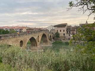 Fototapeta premium Cammino di Santiago -Puente de la Reina
