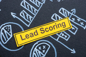 Lead scoring with chart symbolizing sales prioritization.