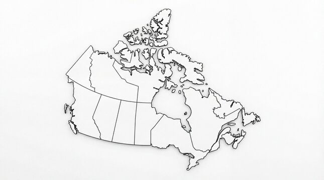Canada Map- Accurate National Boundaries