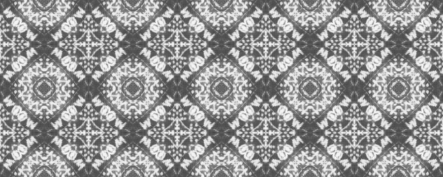 Black Color Scribble Pattern. Gray Colour Ink Scribble Textile. Seamless Ikat Wave. Native Ikat Doodle Brush. Seamless Ink Scribble Repeat. Doodle Design Ikat Pattern. Simple Ethnic Hand Batik.