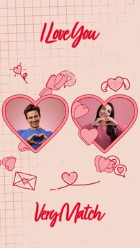 Sweet Valentine Wishes Intro - Vertical