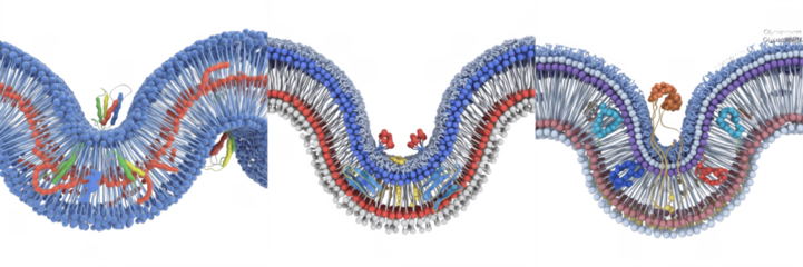 Cell Wall (Plant Cell Wall, Bacterial Cell Wall) Rigid Extracellular Layer Providing Structural Support, Protection and Shape Maintenance in Plant, Fungal and Prokaryotic Cells Isolated on White Backg