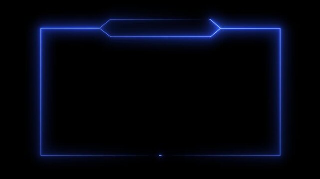 live streaming neon text frame animation box frame neon frame live streaming game live Stream overlay animation for live streaming video .RCE streaming neon text frame animation.live streaming.4k