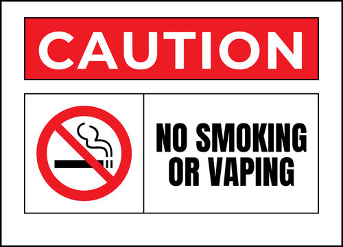no smoking or vaping sign