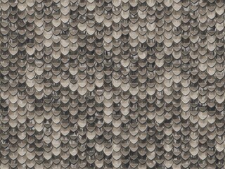 Scaled Pattern Background Showcases Overlapping Semicircular Shapes