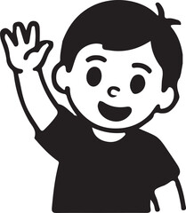 Obraz premium kid silhouette icon